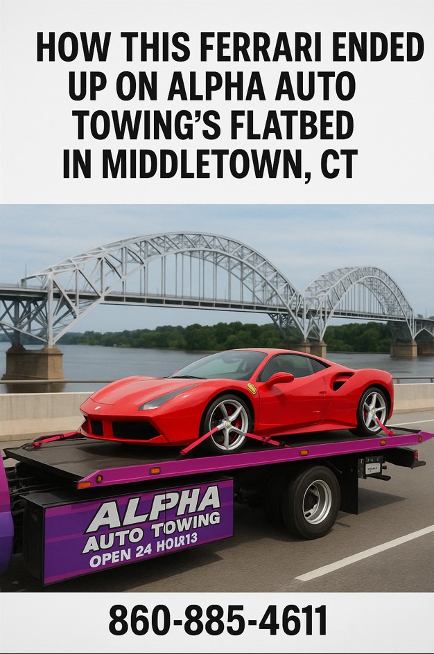 sports car towing